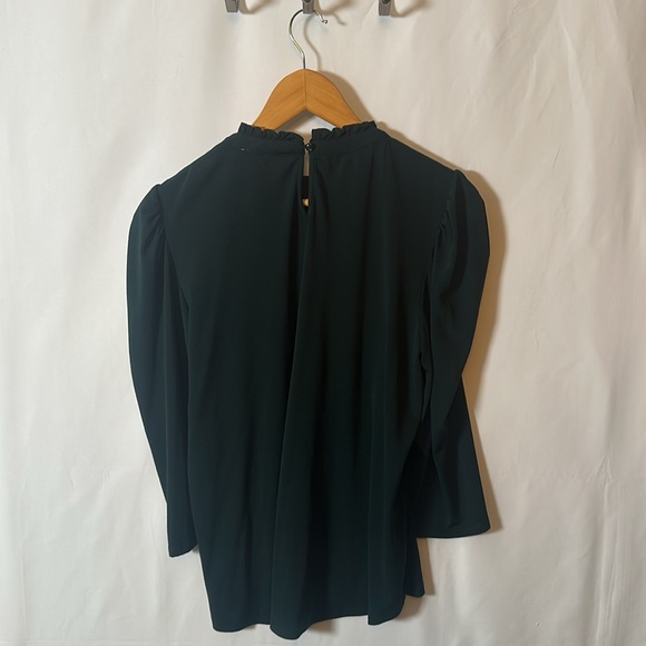 Adrianna Papell forest green blouse - Picture 5 of 7